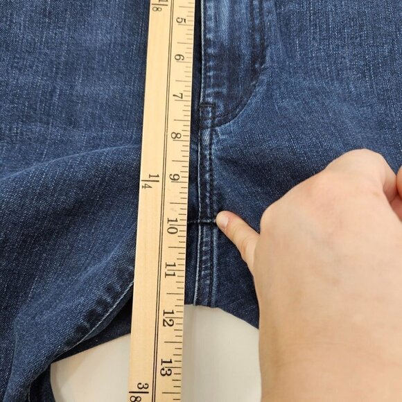 Acne Studios Needle Relax Skinny Jeans Dark Wash Women's 27 High Waisted Stretch - Picture 7 of 8